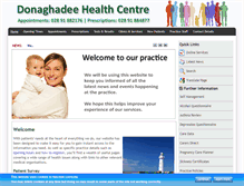Tablet Screenshot of donaghadeehealthcentre.co.uk
